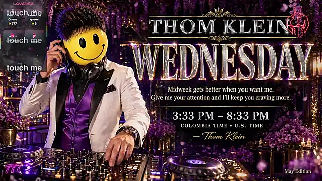Snapshot of thomklein chatting on 05-20-26, 08:06 thomklein online show from 05-20-26, 08:06