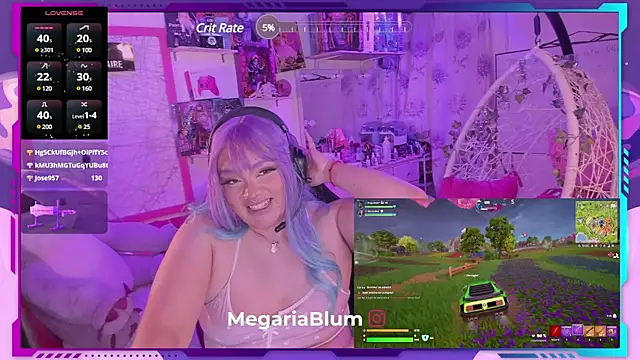 Snapshot of MegariaB chatting on 02-22-25, 07:56 MegariaB online show from 02-22-25, 07:56