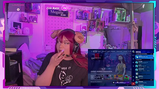 Snapshot of MegariaB chatting on 10-11-25, 03:51 MegariaB online show from 10-11-25, 03:51