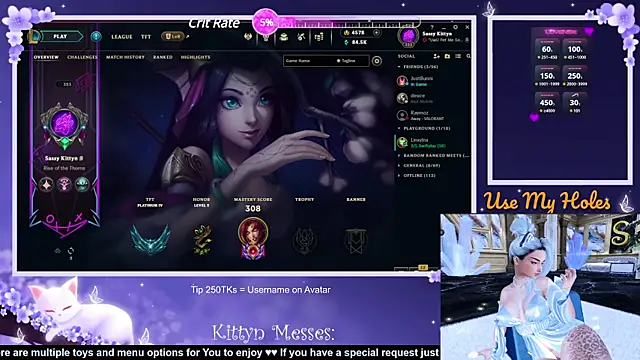 SassyKittyn online show from 01-10-25, 06:20