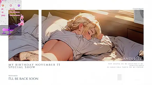 Candle  lz online show from 03-18-25, 07:12