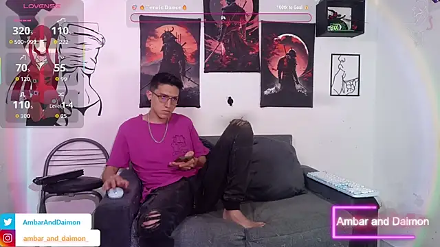 Ambar and daimon  online show from 10-21-25, 04:01