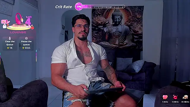 Valentino Dosantos  online show from 10-03-25, 08:21