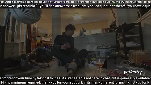 Snapshot of yetieater chatting on 01-14-25, 10:23 yetieater online show from 01-14-25, 10:23