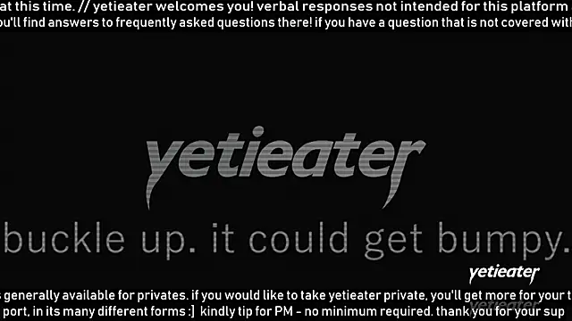 Snapshot of yetieater chatting on 06-25-26, 08:25 yetieater online show from 06-25-26, 08:25