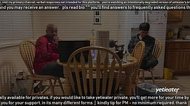 Snapshot of yetieater chatting on 01-26-25, 05:34 yetieater online show from 01-26-25, 05:34