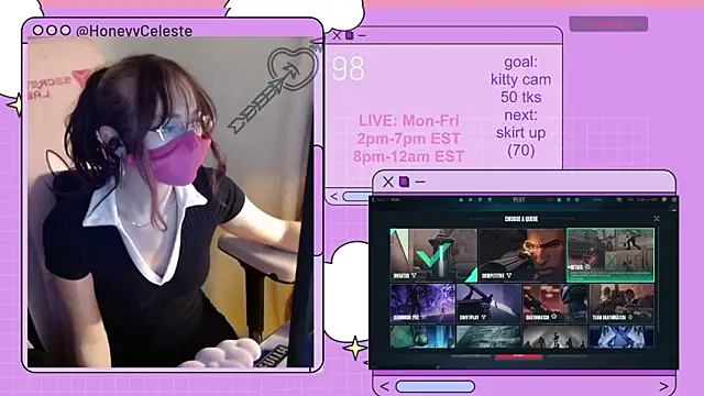 HoneyyCeleste online show from 08-07-26, 07:09