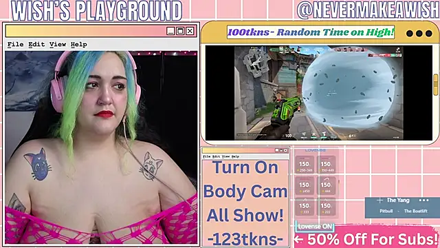 Snapshot of nevermakeawish chatting on 02-19-26, 05:26 nevermakeawish online show from 02-19-26, 05:26