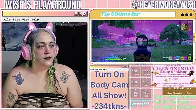 Snapshot of nevermakeawish chatting on 02-12-26, 04:51 nevermakeawish online show from 02-12-26, 04:51