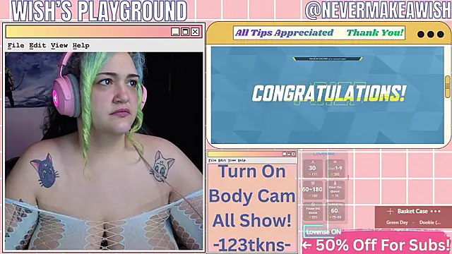 Snapshot of nevermakeawish chatting on 03-01-26, 04:51 nevermakeawish online show from 03-01-26, 04:51