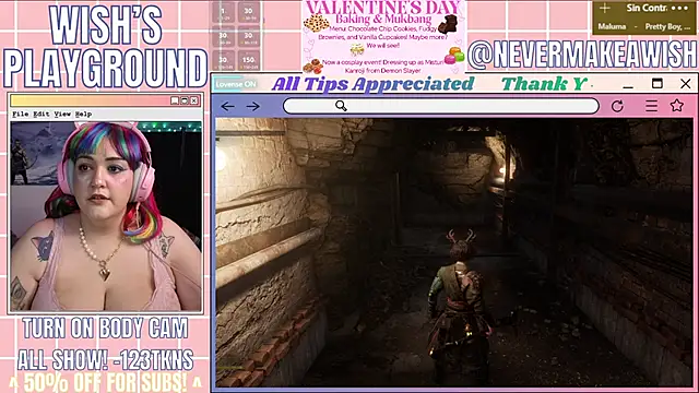 Snapshot of nevermakeawish chatting on 02-18-26, 05:16 nevermakeawish online show from 02-18-26, 05:16