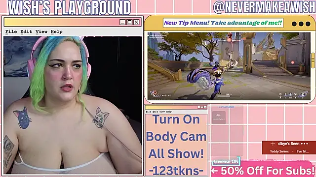 Snapshot of nevermakeawish chatting on 02-19-26, 05:32 nevermakeawish online show from 02-19-26, 05:32