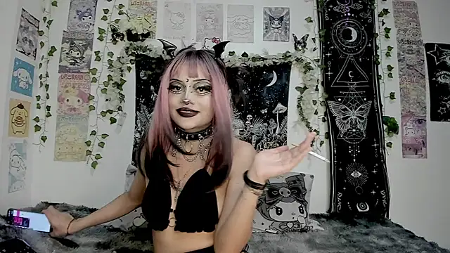 Snapshot of GothKitten666 chatting on 03-28-26, 12:55 GothKitten666 online show from 03-28-26, 12:55