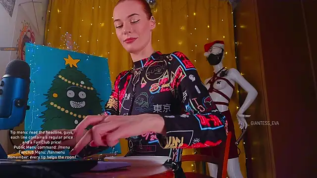 Giantess Eva online show from 12-22-25, 07:14