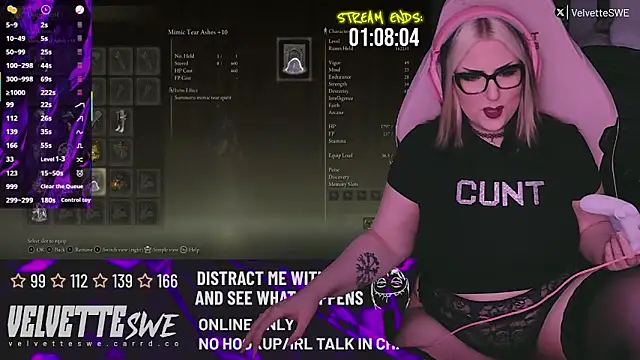 VelvetteSWE online show from 07-07-26, 05:27