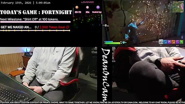 Snapshot of DeanonCam chatting on 02-15-26, 11:09 DeanonCam online show from 02-15-26, 11:09