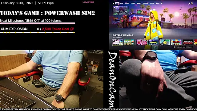 Snapshot of DeanonCam chatting on 02-13-26, 11:38 DeanonCam online show from 02-13-26, 11:38