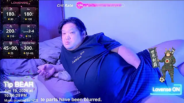 ChubbyBEAR039 online show from 06-19-26, 01:06