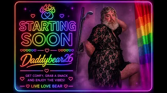 Snapshot of Daddybear26 chatting on 06-18-26, 02:55 Daddybear26 online show from 06-18-26, 02:55