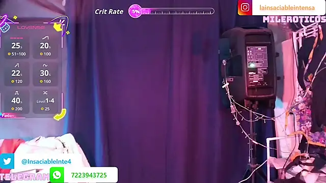 LaInsaciableIntensa online show from 05-20-26, 02:19