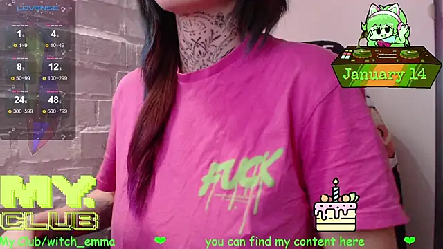 Witch Emma online show from 01-14-26, 10:19