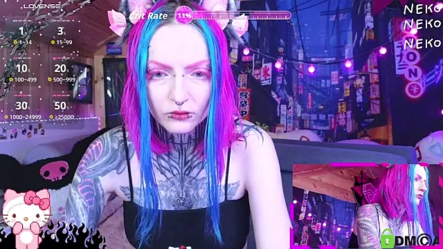 Snapshot of NekoCyber chatting on 06-14-26, 05:19 NekoCyber online show from 06-14-26, 05:19